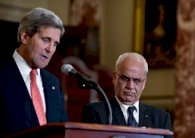 محادثات بناءة بين كيري ومسؤولين فلسطينيين في واشنطن