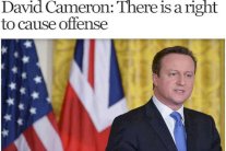 كاميرون: في مجتمع حرّ يجوز انتقاد الأديان!