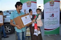 حملة إماراتية غذائية لأطفال النازحين السوريين بلبنان