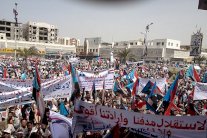 يمنيون من الحراك الجنوبي يتظاهرون للمطالبة بالانفصال