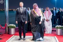 ولي العهد السعودي يستقبل رئيس الوزراء الإيطالي