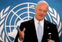 دي ميستورا يحث السوريين على وقف اطلاق النار