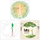 طرح مليون نسخة من طابع البريد الفرنسي عن مؤتمر المناخ