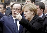 هولاند وميركل يتوجهان إلى موسكو لاقناعها بخطة السلام