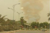 سقوط مبنى الإذاعة والتلفزيون في عدن والمحافظ ينفي