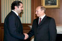 بوتين يحادث سعد الحريري 