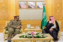 محمد بن سلمان يبحث مع نظيره القطري التعاون المشترك