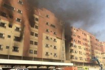  وفاة 11 شخصا في حريق مبنى سكني لارامكو السعودية