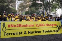 إحتجاجات شعبية على وجود روحاني في نيويورك