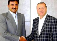 إردوغان يحادث تميم في اسطنبول