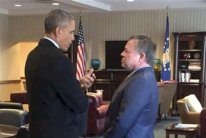 أوباما يحادث عبدالله الثاني في قاعدة أندروز 