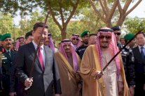 الملك سلمان يستقبل الرئيس الصيني في قصر المربع