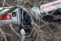 خروج قطار عن السكة في نيويورك