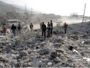 قصف جوي كثيف متواصل في حلب وإدلب