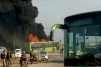 اعتداء على حافلات مخصصة للإجلاء من كفريا والفوعة