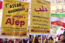 احتجاجات في باريس ضد التدخل الايراني في سوريا