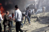 87 قتيلا على الاقل في تفجيرات في حمص وريف دمشق