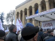 آلاف يشاركون في احتجاج ضد روسيا في العاصمة الجورجية