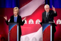 مناظرةٌ حامية بين كلينتون وساندرز