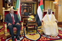  محمد بن راشد يستقبل رئيس جمهورية جنوب أفريقيا