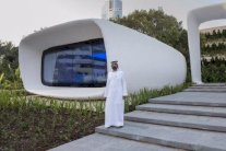 محمد بن راشد يفتتح أول مكتب مطبوع بتقنية ثلاثية الأبعاد