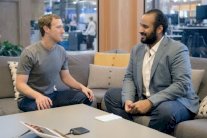 محمد بن سلمان يبحث التعاون مع مارك زوكربيرغ