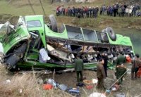 30 قتيلًا في حادث حافلة في الصين