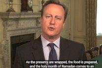 كاميرون مهنئاً: رمضان جسّد قيم التسامح