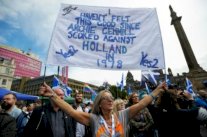 آلاف المتظاهرين في غلاسكو للمطالبة باستفتاء ثان حول استقلال اسكتلندا