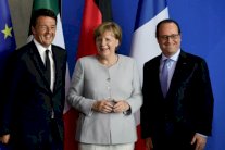 رينزي وميركل وهولاند لبحث مستقبل الاتحاد الأوروبي