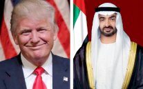 محمد بن زايد وترامب يتباحثان حول قضايا المنطقة