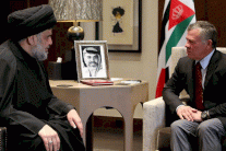 عبدالله الثاني يحادث مقتدى الصدر