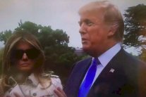 هل ميلانيا برفقة ترمب أم شبيهة لها؟