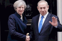 رئيسة الحكومة البريطانية تستقبل نتانياهو