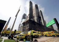 حريق في مقر سكني قيد الإنشاء في دبي