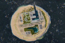 جزر اصطناعية لإنتاج الطاقة من الريح