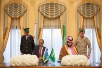 محمد بن سلمان يوقع اتفاقية تعاون مع وزير دفاع جيبوتي