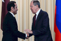 لافروف يحادث نظيره القطري