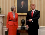 ترمب سيلتقي تيريزا ماي في دافوس