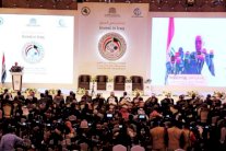 العبادي لمؤتمر الكويت: نقف منتصرين وسط دمار هائل