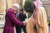 ولي العهد السعودي يلتقى كبير أساقفة كانتربري