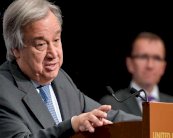 غوتيريش قلق ازاء مزاعم بحصول هجمات كيميائية في سوريا