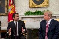أمير قطر يؤكد رفض بلاده للإرهاب خلال لقائه ترمب
