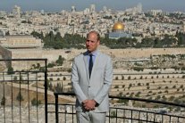 الامير وليام يزور الحرم القدسي