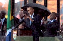 أوباما يكلل احتفالات الذكرى المئوية لميلاد مانديلا