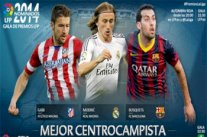 مودريتش وبوسكيتس غابي يتنافسون على جائزة أفضل وسط في الليغا