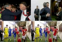 بالصور.. لقاء الأحضان بين مورينيو وفان غال وفابريغاس وفان بيرسي