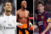 الأمريكي مايويذر الرياضي الأعلى دخلاً في العالم متقدماً على رونالدو وميسي 