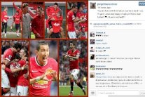 زوجة دي ماريا ترد على سكولز: أنخيل سعيد في مانشستر يونايتد