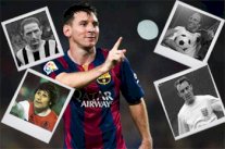 ميسي ينضم للائحة الأساطير لهدافي الدوريات الأوروبية الخمسة الكبرى